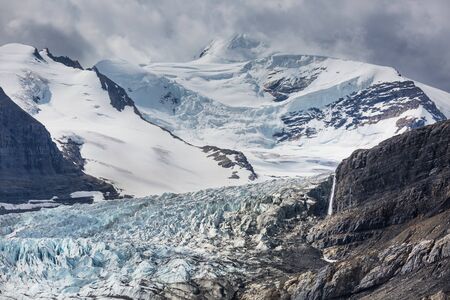 Beautiful Mount Robson in summer season, Canadaの写真素材