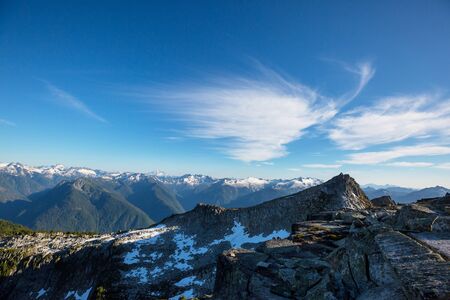Beautiful mountain peak in  North Cascade Range, Washington