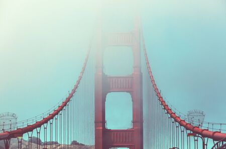 Golden Gate bridge in San Francisco, California, USAの写真素材