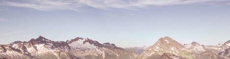 Beautiful mountain peak in  North Cascade Range, Washington / USA