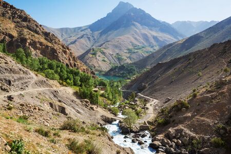 Beautiful landscape of Fanns Mountains, Tajikistan