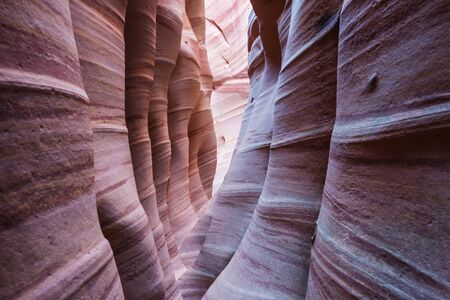 Slot canyon in Grand Staircase Escalante National park, Utah, USA. Unusual colorful sandstone...