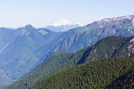 Beautiful mountain peak in  North Cascade Range, Washington / USA