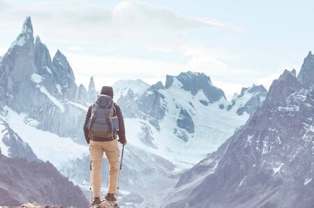 Hike in the Patagonian mountains, Argentina