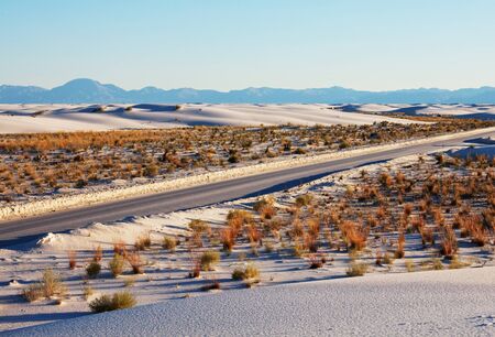 White Sands Dunes  in New Mexico, USAの写真素材