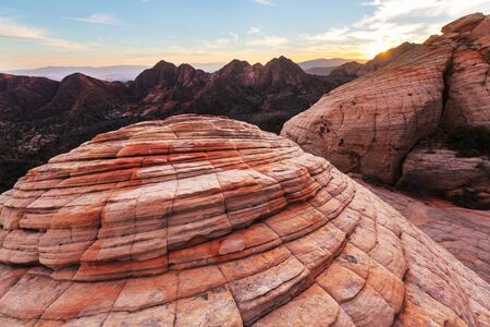 Sandstone formations in Utah, USA. Yant flats
