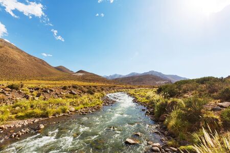 Scenic landscapes of Northern Argentina. Beautiful inspiring natural landscapes.