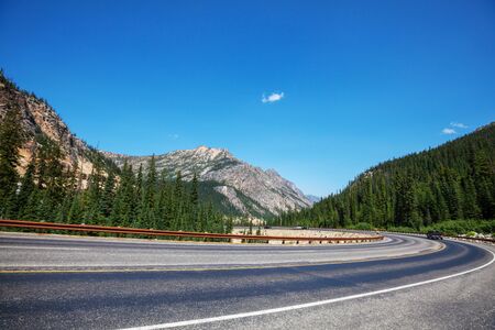 Beautiful mountain peak in  North Cascade Range, Washington / USAの写真素材