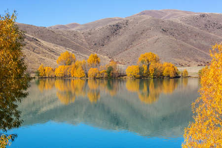 Autumn season in New Zealand mountains