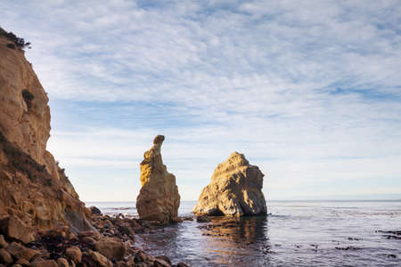 Beautiful landscapes it the Ocean Beach, New Zealand. Inspiring natural and travel background