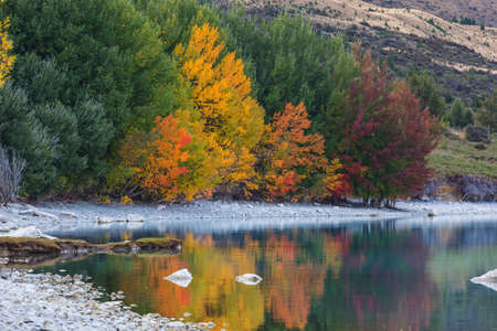The beautiful lake in Autumn season
