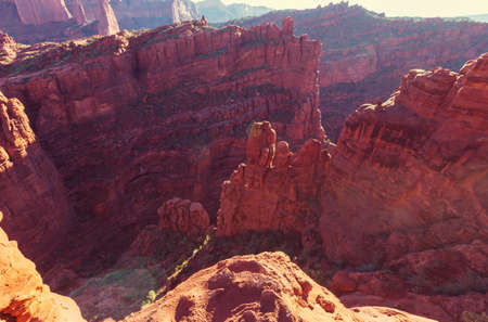 Fisher Towers in Utah, unusual natural landscapes