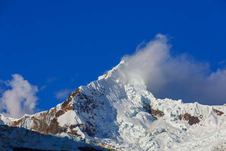 Beautiful mountains landscapes in Cordillera Blanca,  Peru, South America