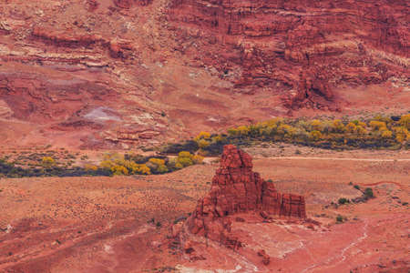 Sandstone formations in Utah, USA. Beautiful Unusual landscapes.