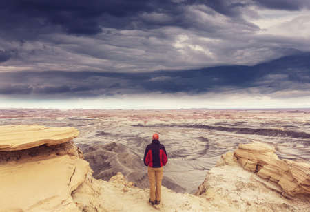 Unusual badlands landscapes in Utah ,USA