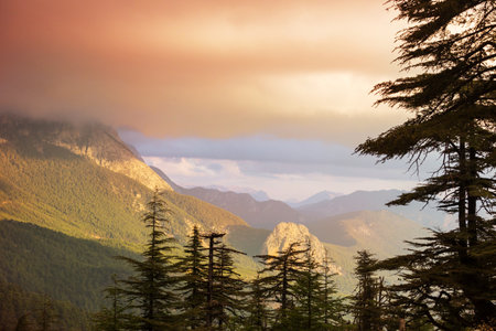 Mountains  landscapes in Turkey. Famous Lycian way