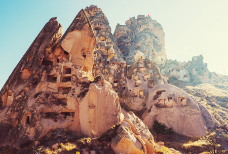 Unusual rock formation in famous Cappadocia, Turkeyのeditorial素材