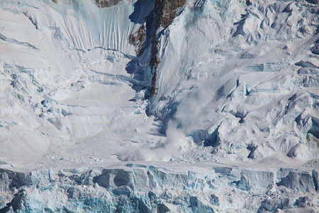 avalanche in high Himalaya mountains, Nepal