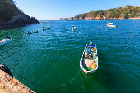 The fishing boats in Mexico