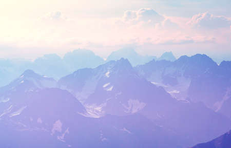 Beautiful mountain landscape of Svaneti, Georgia.の写真素材