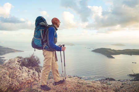 Beautiful nature landscapes in Turkey mountains.  Lycian way is famous among  hikers.の写真素材