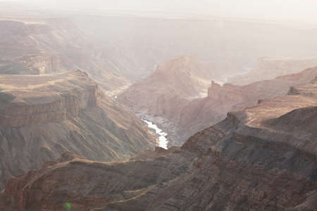 Fish River canyon in Namibiaの写真素材