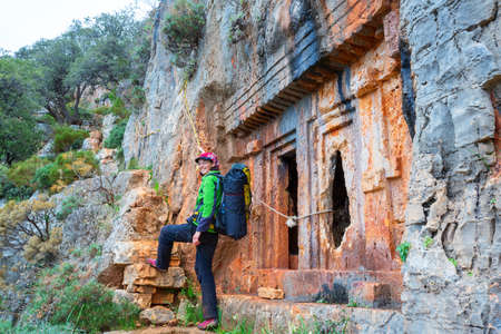 Beautiful nature landscapes in Turkey mountains.  Lycian way is famous among  hikers.の写真素材