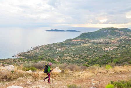 Beautiful nature landscapes in Turkey mountains.  Lycian way is famous among  hikers.の写真素材