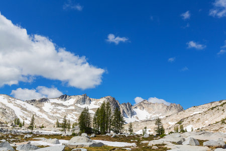 Beautiful mountain peak in  North Cascade Range, Washington,  USAの写真素材