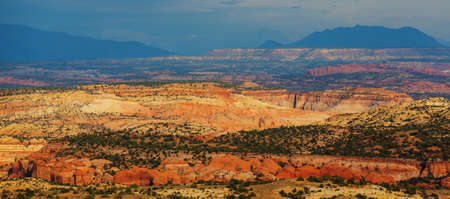 Sandstone formations in Utah, USA. Beautiful Unusual landscapes.