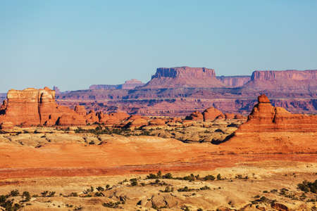 Sandstone formations in Utah, USA. Beautiful Unusual landscapes.の写真素材