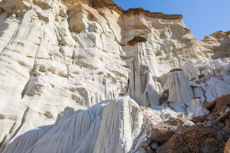 Unusual  hoodoos  Wahweap in Utah, USAの写真素材