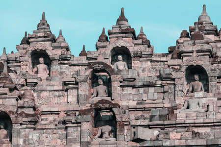 Famous Borobudur Temple, Java, Indonesia.の写真素材