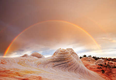Sandstone formations in Utah, USA. Beautiful Unusual landscapes.の写真素材