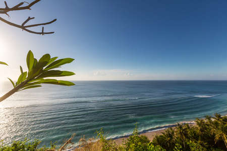 Beautiful summer landscapes  on the tropical beachの写真素材