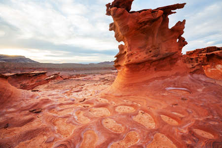 Little Finland near Mesquite, Nevada, USAの写真素材