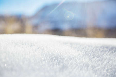 Winter background of snow and frost with free space for your decoration.の写真素材