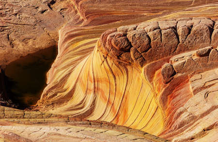 Sandstone formations in Utah, USA. Beautiful Unusual landscapes.