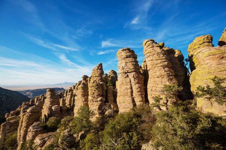 Unusual  landscape at the Chiricahua National Monument, Arizona, USAの写真素材