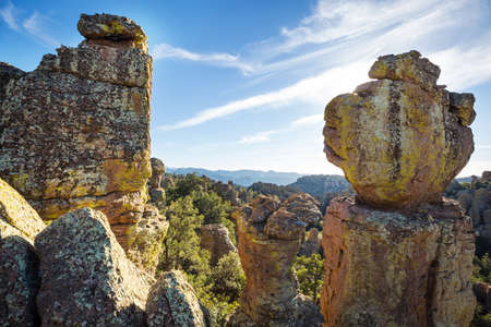 Unusual  landscape at the Chiricahua National Monument, Arizona, USAの写真素材