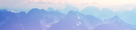 Beautiful mountain landscape of Svaneti, Georgia.の写真素材