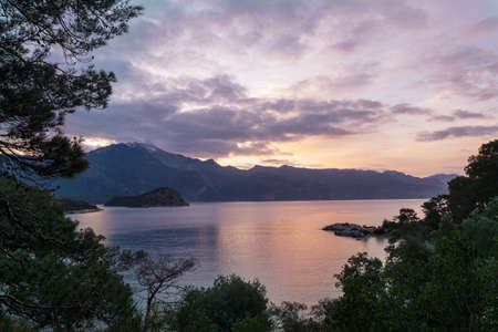 Beautiful sea coast in Turkeyの写真素材