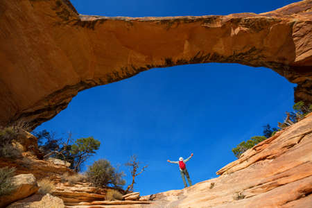 Hike in Natural briges NM, Utah, USA