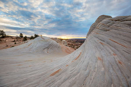 Sandstone formations in Utah, USA. Beautiful Unusual landscapes.の写真素材