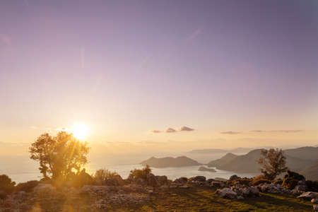 Beautiful nature landscapes in Turkey mountains.  Lycian way is famous among  hikers.の写真素材
