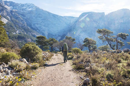 Beautiful nature landscapes in Turkey mountains.  Lycian way is famous among  hikers.の写真素材