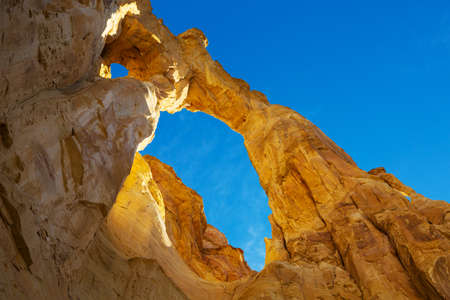 Beautiful Grosvenor arch in Utah, USAの写真素材