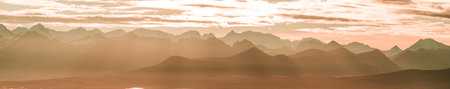 Beautiful high mountains in Alaska, United States. Amazing natural background.