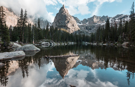 Mountain Landscape in Colorado Rocky Mountains, Colorado, United States.の写真素材