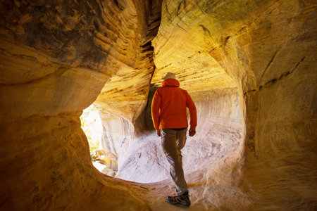 Unusual Moonshine Arch near Vernal, Utah, USA.の写真素材